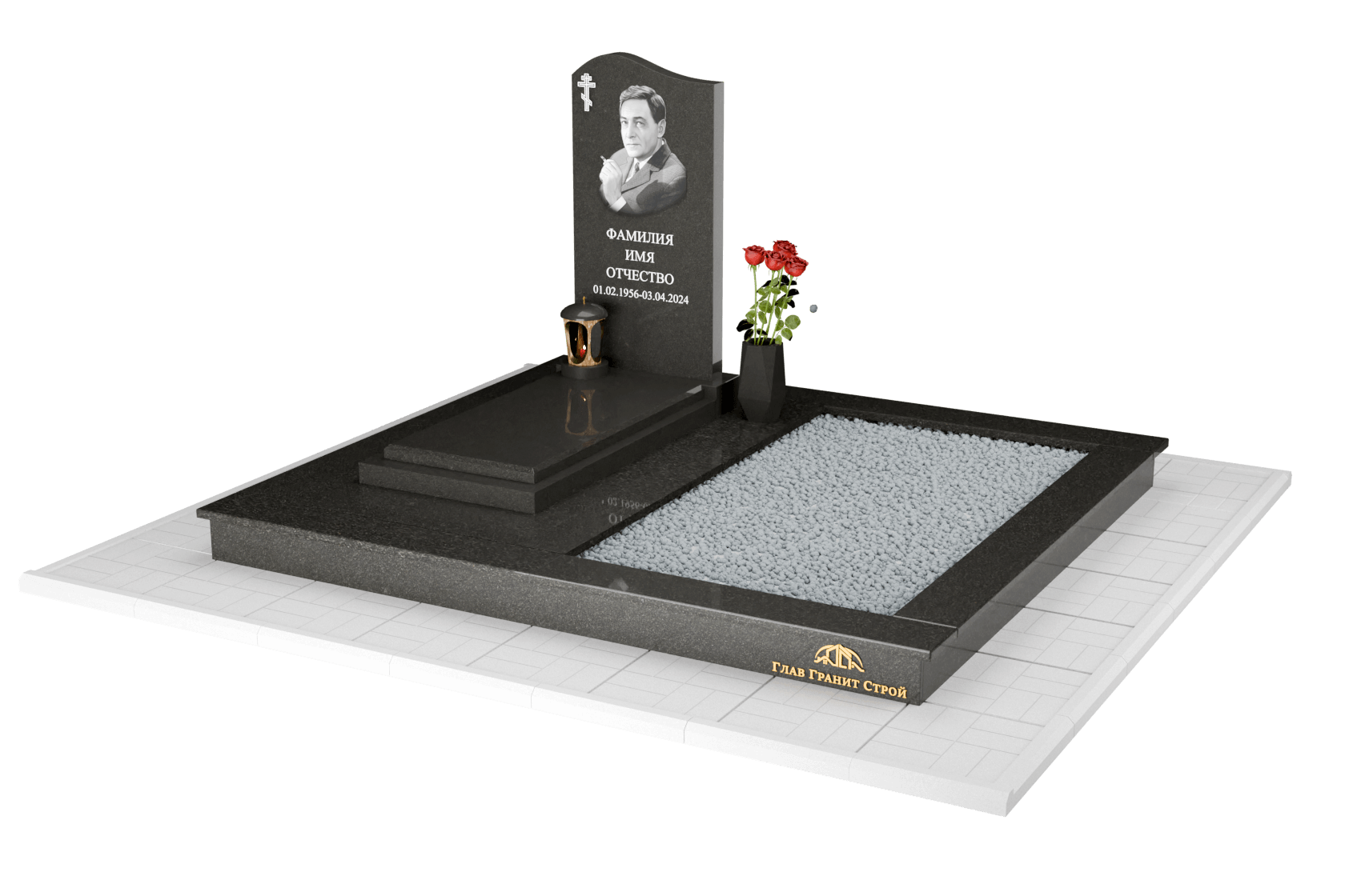 3D макет памятника, проект 04