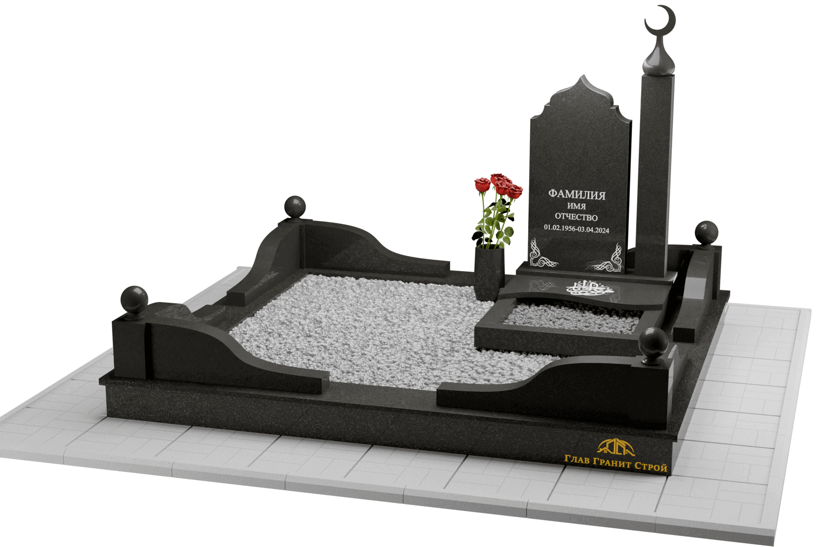 3D макет памятника, проект 06