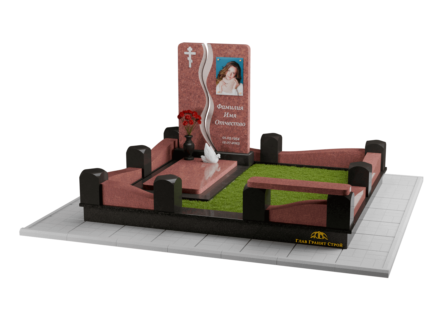 3D макет памятника, проект 07